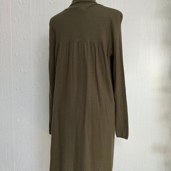 Early 2000 green polo turtle neck dress in cashmere size L Large - not perfect - Picture 3 of 3